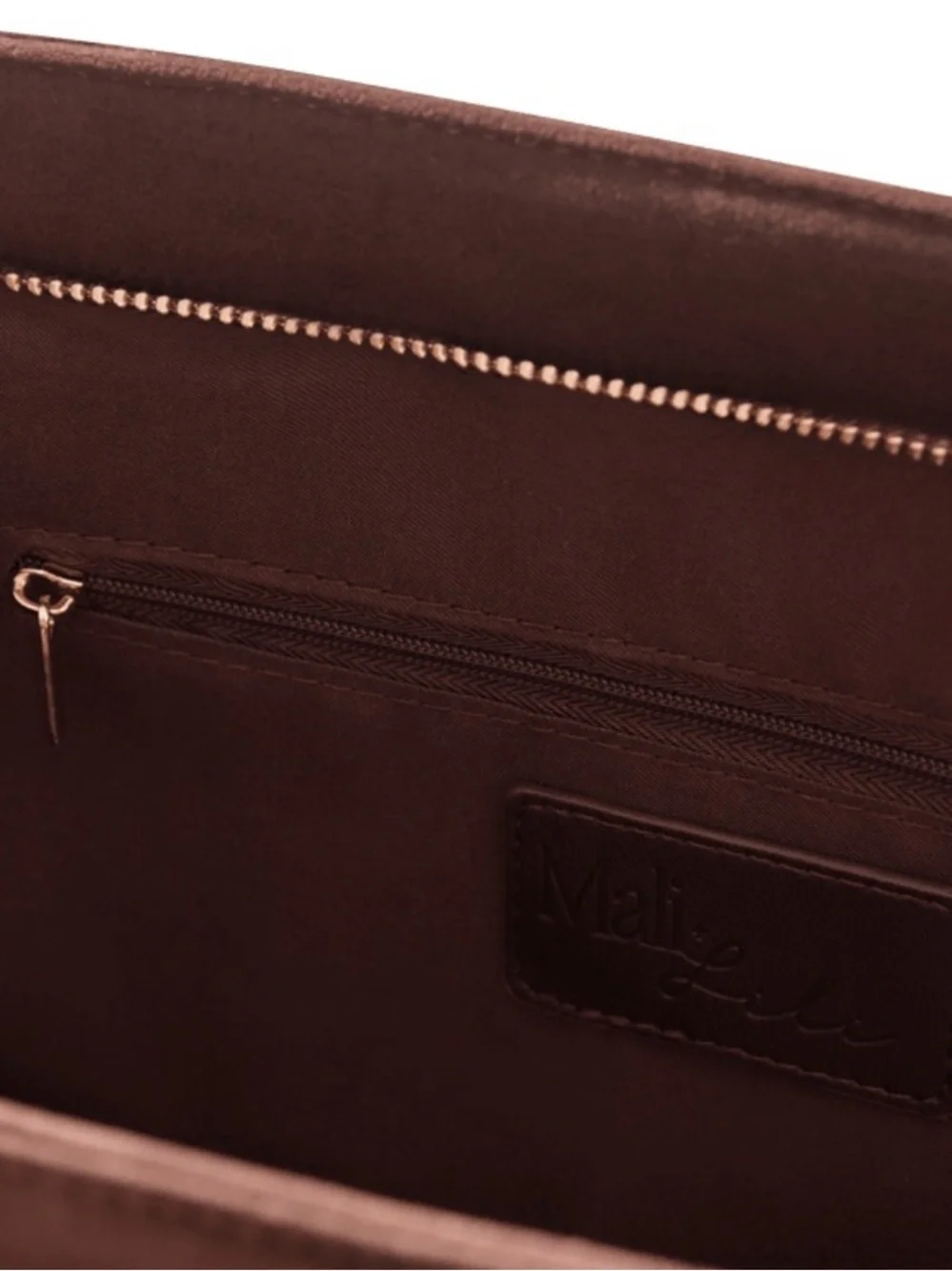 NWT Mali & Lili Faux Suede Tote in Rich Chocolate Brown